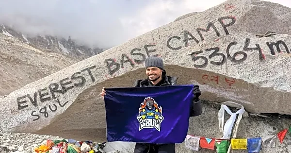 S8UL’s Gulrez Khan becomes first Indian gaming creator to scale Everest Base Camp at 5,364 metres