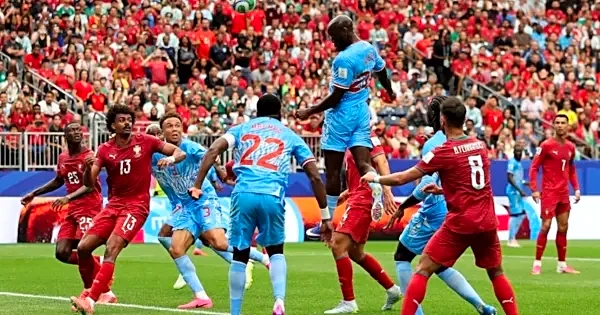 Yoane Wissa scores historic first FIFA World Cup goal for DR Congo against Portugal