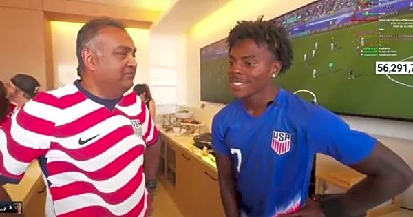 IShowSpeed Meets YouTube CEO Neal Mohan as USA Beats Bosnia in FIFA World Cup 2026