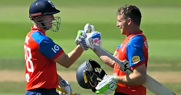 Netizens laud Harry Brook and Jos Buttler's world-record stand against India in 5th T20I