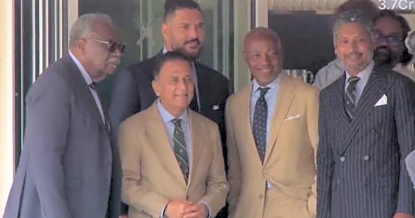 Lord's Witnesses Gathering of Cricket Greats including Sir Clive Lloyd, Brian Lara, Sunil Gavaskar During IND vs ENG Series Decider