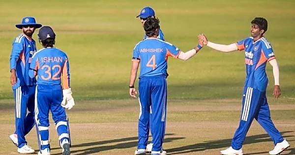 Abhishek Sharma shines with ball; claims three wickets against Zimbabwe to register career-best T20I bowling figures