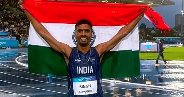 Gulveer Singh Earns Silver in Commonwealth Games Men's 10,000m