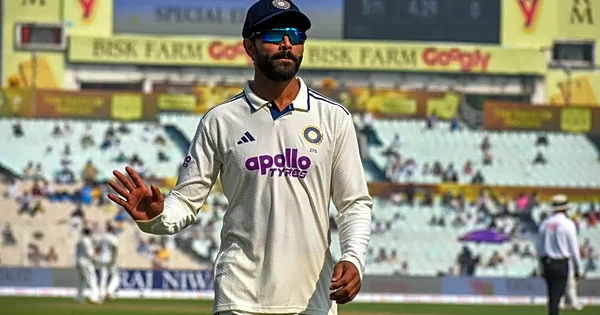 Ravindra Jadeja recreates iconic ‘Pushpa Jhukega Nahi’ Ahead of 1st SL vs IND Test; Picture Goes Viral