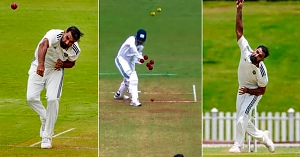 Mohammed Shami Sets Up Yash Rathod’s Dismissal in Duleep Trophy