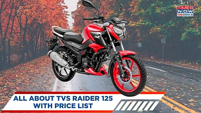 TVS Raider 125 - 2025 Price List, Design, Mileage, Engine, Colours And More