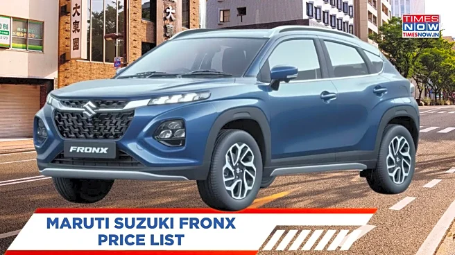 Maruti Suzuki Fronx 2026 Price List - Variants, Features, Performance And More