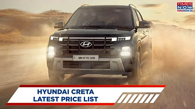 Hyundai Creta SUV Latest Price List — Check Ex-Showroom Rates By Variant