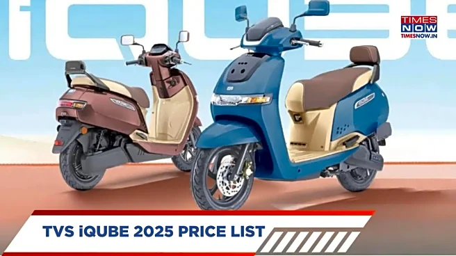 TVS iQube - 2025 Price List, Variants, Colours, Range And Features