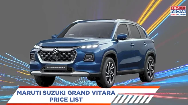 Maruti Suzuki Grand Vitara 2025 Price List With Variants, Specs, Fuel Options And Mileage