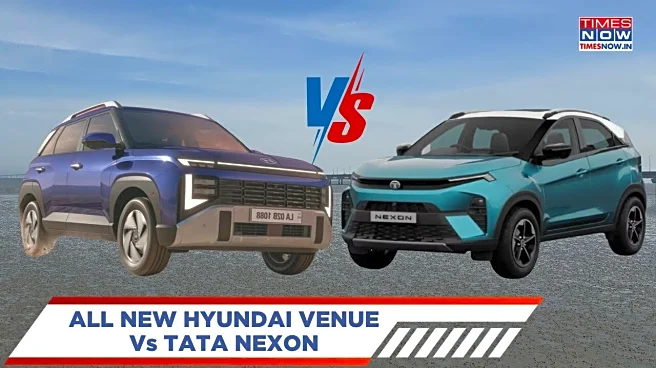 New Hyundai Venue vs Tata Nexon - Price, Features And Specs Comparison