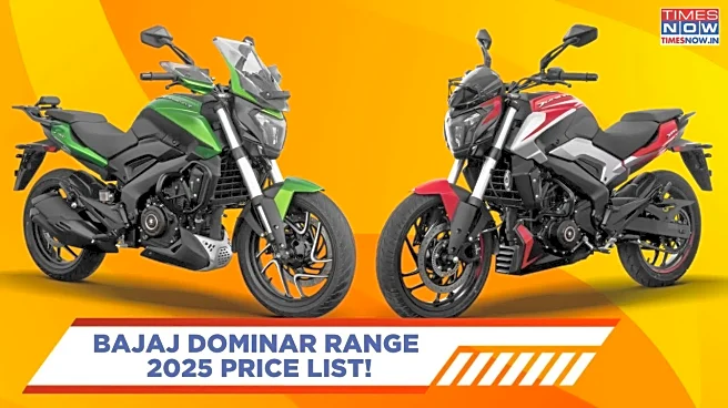 Bajaj Dominar Range 2025 Price List - Check Specs, Colours, Mileage, And Seat Height