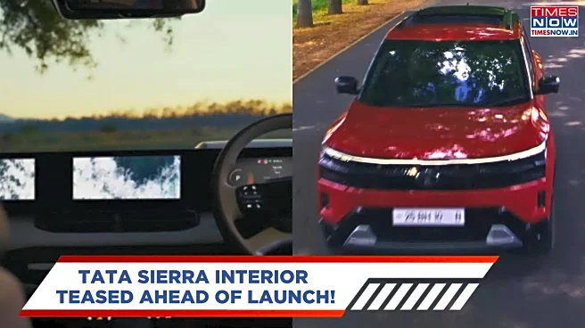 Tata Sierra To Get Triple Screen Layout - New Red Colour Teased Ahead Of Launch