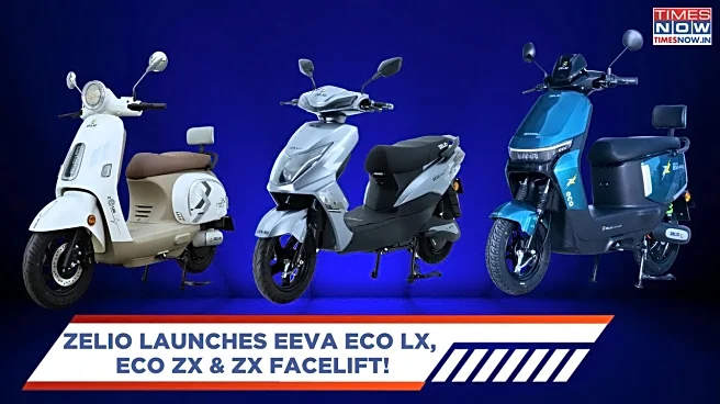 Zelio Launches Eeva Eco LX, Eco ZX & ZX Facelift - Check Price, Range, Battery, And Colours