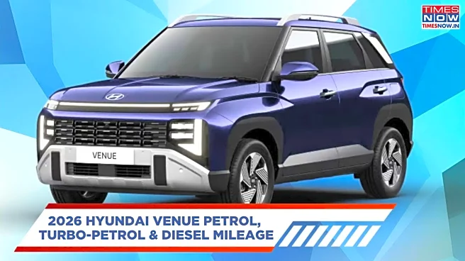 2026 Hyundai Venue Petrol, Turbo-Petrol And Diesel Mileage - Which One Is Better?