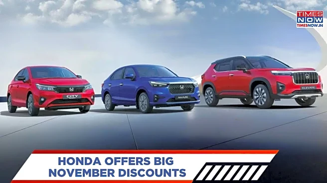 Honda Offers Big November Discounts - Save Up to Rs 1.61 Lakh on City, Elevate And Amaze