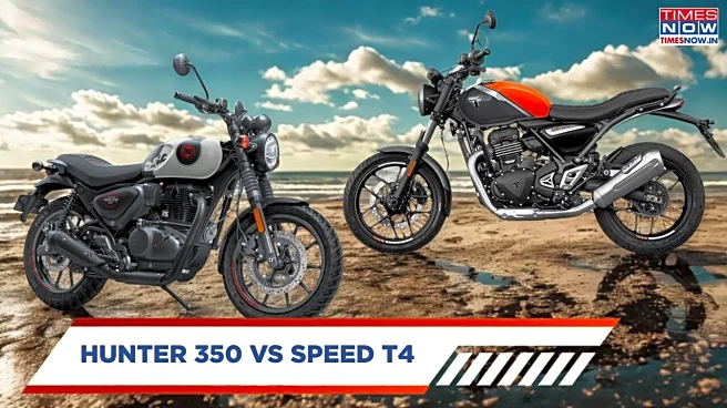 Royal Enfield Hunter 350 Vs Triumph Speed T4: Price, Performance & Specs Compared