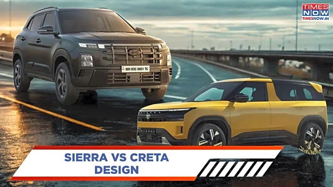 Tata Sierra Vs Hyundai Creta — Which SUV Has Better Design?