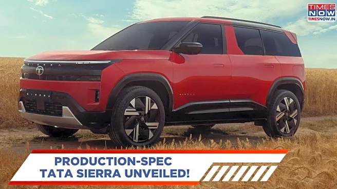 Production-Spec All-New Tata Sierra Unveiled - Check Interior And Exterior Images