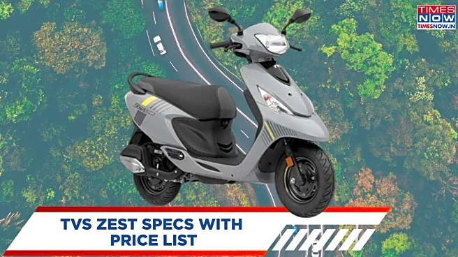 All You Need To Know About TVS Zest 110 - Price List, Colour Options And Specs