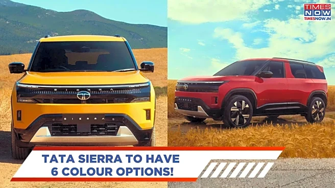 Tata Sierra Colour Option - Tata's Comeback SUV To Have These Shades