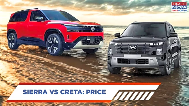 Tata Sierra Vs Hyundai Creta Price Comparison: Which SUV Should You Choose?