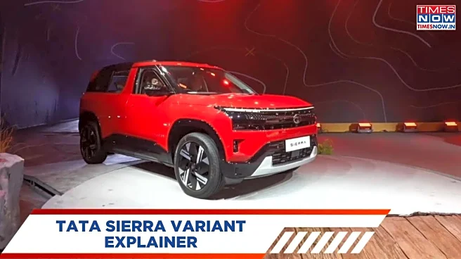 Tata Sierra 2025 - All Variants Explained From Smart+ to Accomplished+ With Engine Options