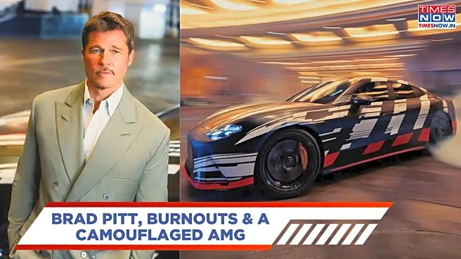 When Brad Pitt Calls Valet, George Russell Drifts In With AMG’s New EV