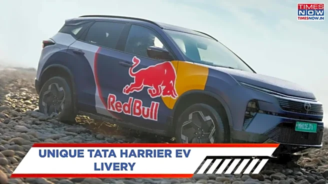 Tata Harrier EV Gets New Adventure Wrap As Part Of Red Bull India Collaboration - Images