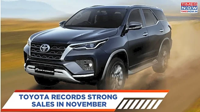 Toyota Kirloskar Motor Records Strong Sales In November 2025 - Details Inside