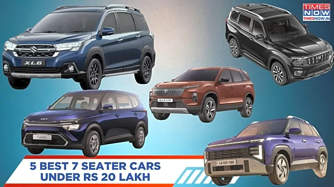 5 best 7 seater cars under 20 lakh - From Kia Carens To Tata Safari