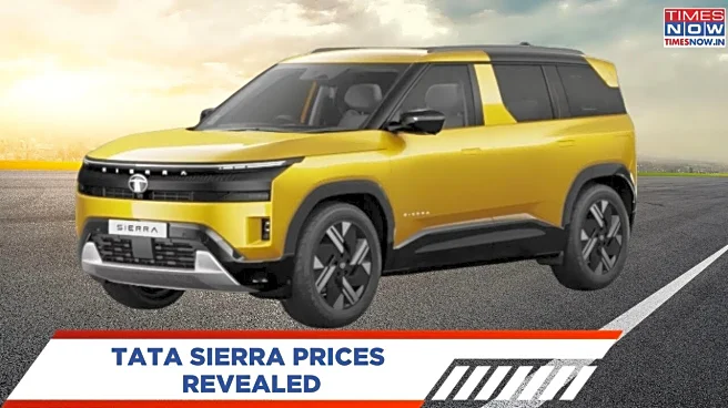 Tata Sierra Prices Revealed - Checkout With Variant-Wise Features