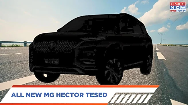 New MG Hector SUV Facelift Teased - Here Is What To Expect