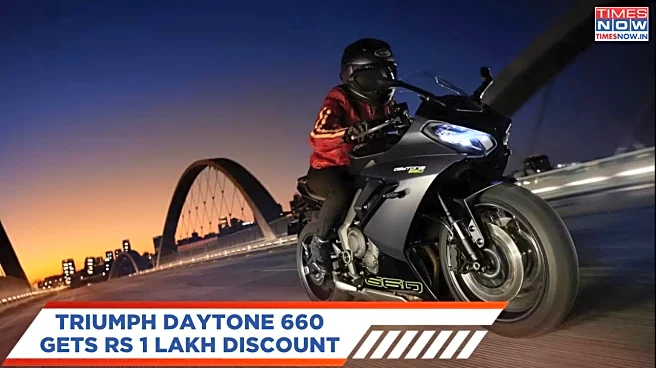 Triumph Daytona 660 Gets Rs 1 Lakh Discount - Performance, Features And Colour Options