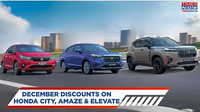 Honda Cars Announce Big December 2025 Discounts - Amaze, City And Elevate Get Benefits Up to Rs 1.76 Lakh