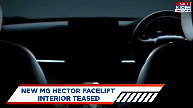 2026 MG Hector Facelift Interior Teased Ahead Of India Debut On December 15