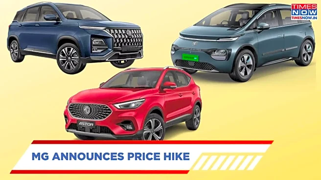 MG Hector Facelift, Windsor EV, And More To Get Costlier From January 2026 — Details