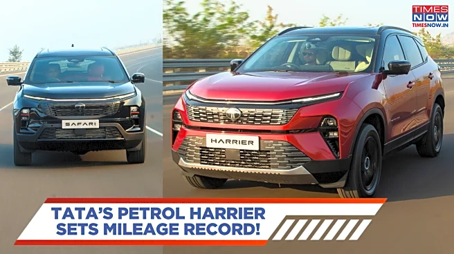 Tata Harrier Petrol Sets Fuel Efficiency Record, Safari Petrol Achieves 25 Kmpl Mileage