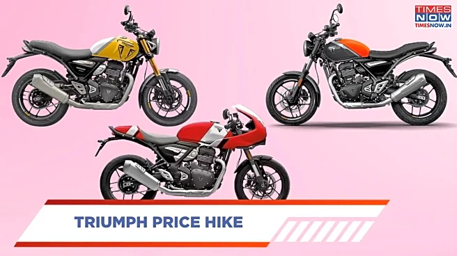 Triumph Speed 400, Thruxton 400 And Speed T4 To Get Expensive From January 2026