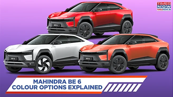 Mahindra BE 6 Eight Colour Options Explained - Firestorm Orange, Stealth Black And More