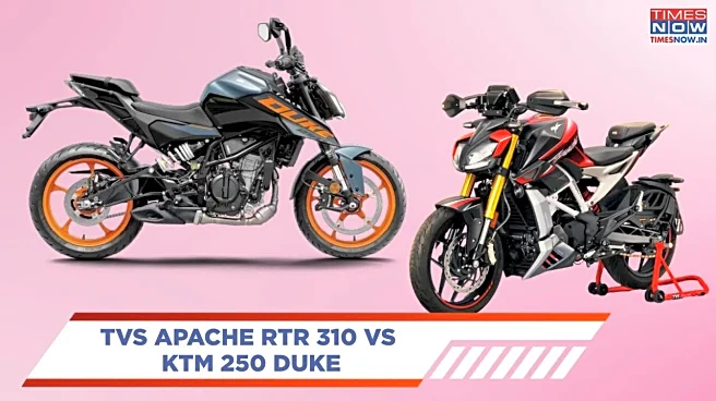 TVS Apache RTR 310 Vs KTM 250 Duke — Price, Features And Specs Compared