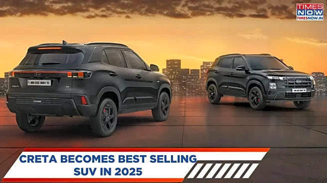 Hyundai Creta Crosses 2 Lakh Sales In 2025, Becomes India’s Best-Selling SUV Again - Details Inside