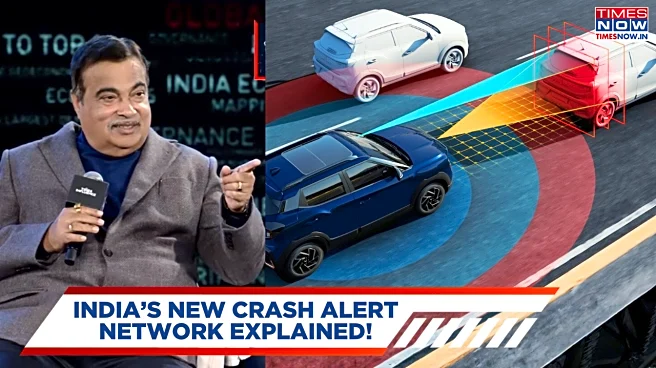 Cars To Give Crash Warnings To Each Other - How Nitin Gadkari's New V2V Technology Works?