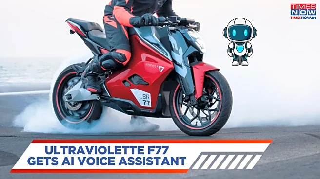 AI Assistant For F77 Electric Motorcycle Showcased At CES 2026 By India's Ultraviolette
