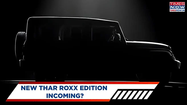 Mahindra Thar Roxx Officially Teased - New Edition Or Update Coming Soon?