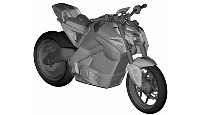 TVS eFX 3O Electric Motorcycle Design Patented In India - Details Inside