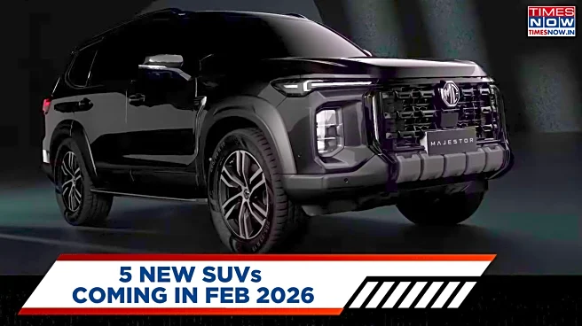 5 Major SUV Launches In February 2026 - Toyota Mystery SUV, MG Majestor And More