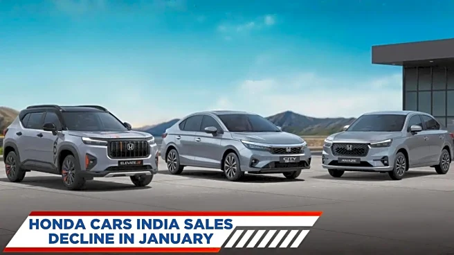 Honda Cars India Sales Fall in January As Exports Drop Sharply - Details