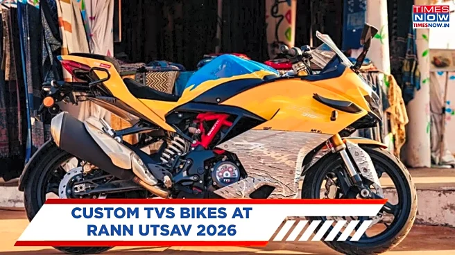 TVS Ronin, Apache Get Kutch-Themed Custom Makeover At Rann Utsav 2026