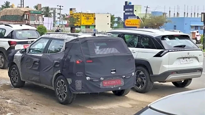Hyundai Bayon SUV Spied Next To Maruti Suzuki Victoris, To Be Slotted Below Creta